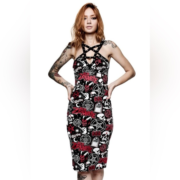ROB ZOMBIE: DEMONOID
MIDI DRESS(BLACK) M - Picture 1 of 8